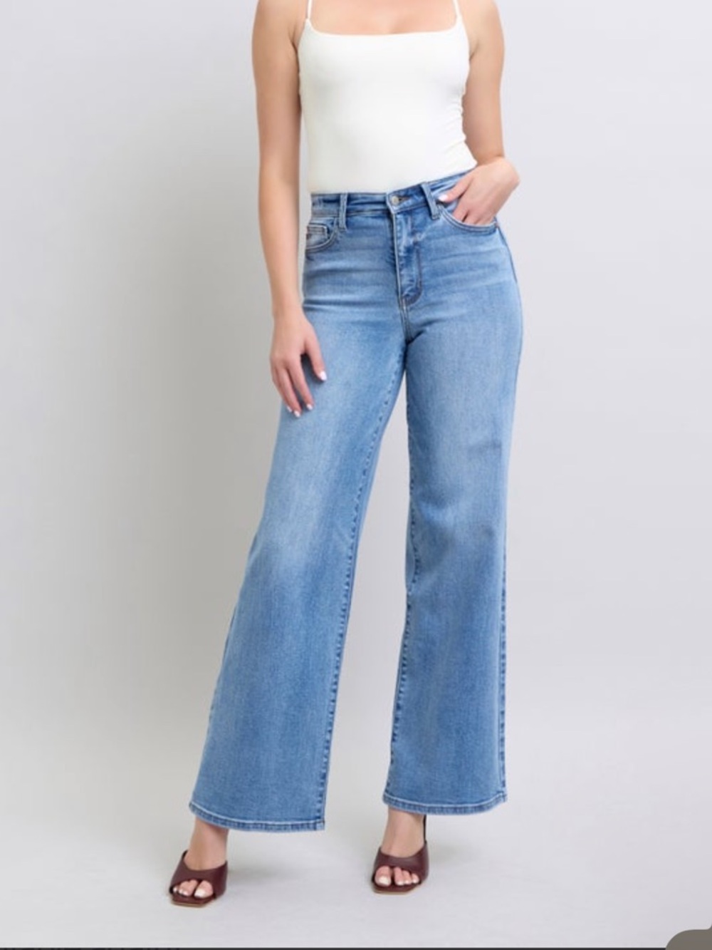 Judy Blue Vintage Wash Retro Wide Leg